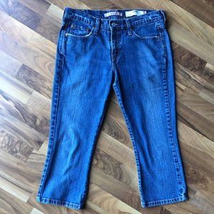 Levi’s 515 Distressed Denim Jean Crop Capri Size 10